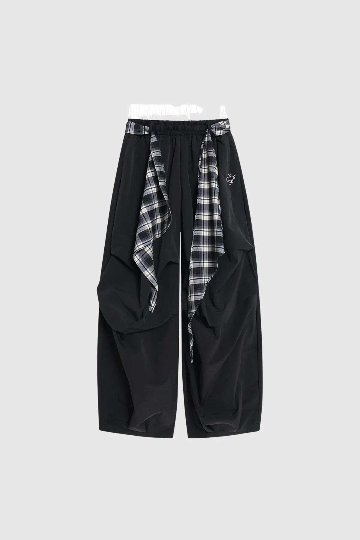PLAID WRAP PANT