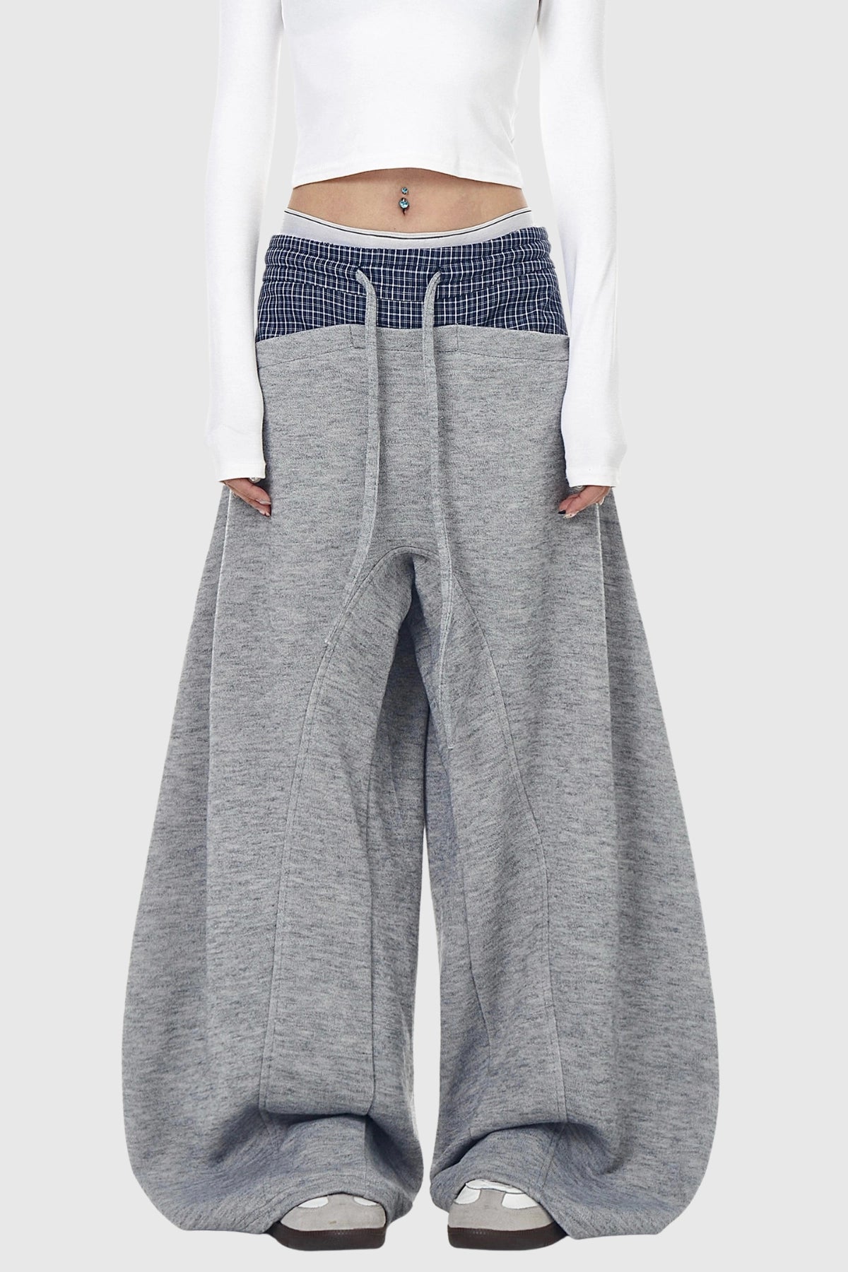 Grey Volume Pant
