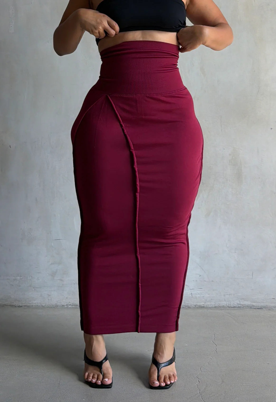 The Tummy Control Skirt in Chocolate
