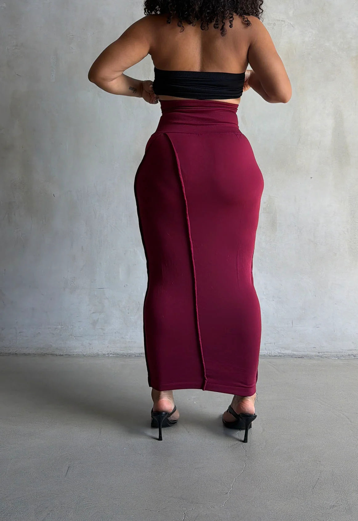 The Tummy Control Skirt in Chocolate